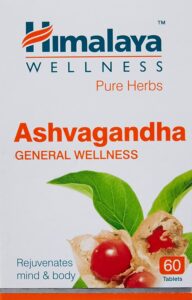 Himalaya Ashwagandha Pure Herbs General Wellness Tablets